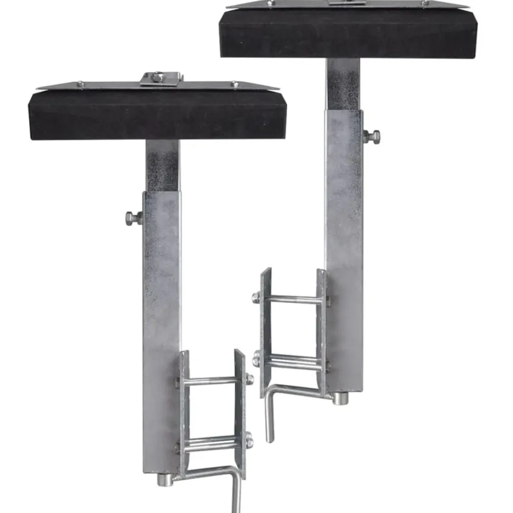 vidaXL Piezas Y Accesorios Para Vehículos-Set de 2 soportes de barra de remolque de barco 63-88 cm