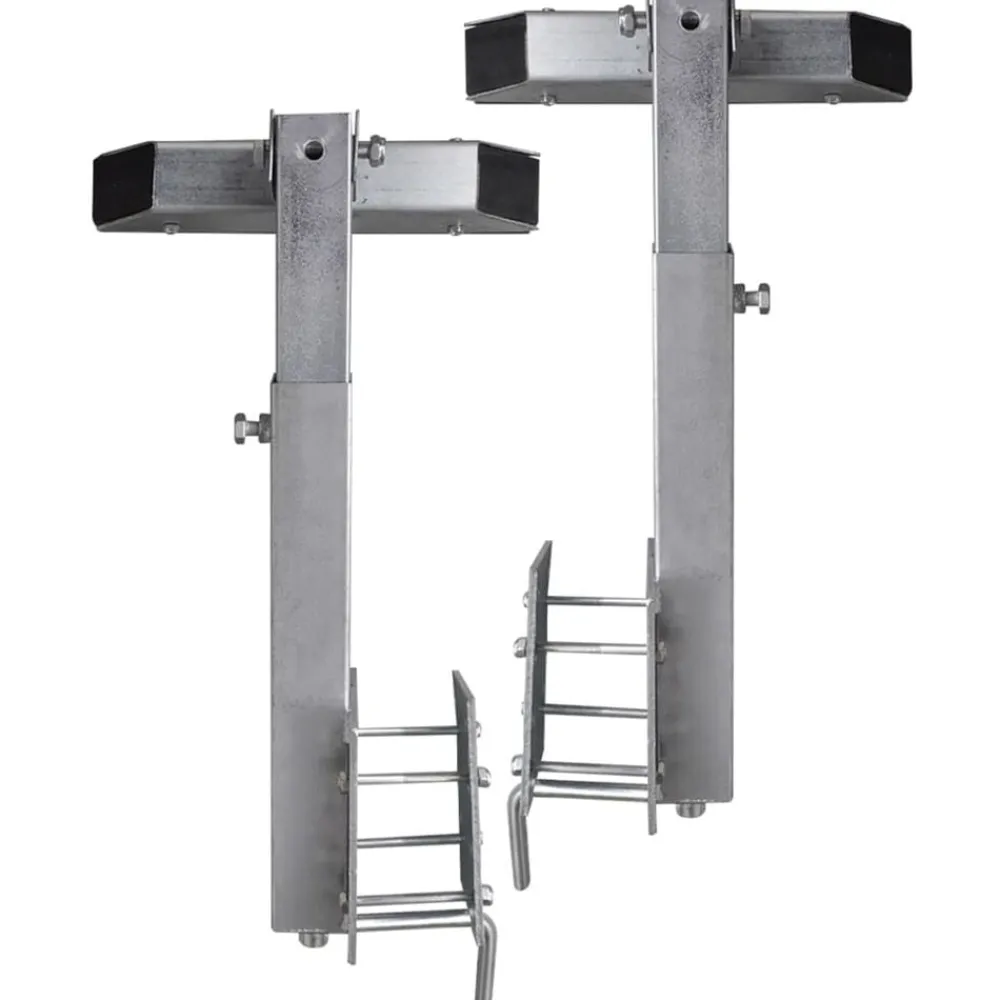 vidaXL Piezas Y Accesorios Para Vehículos-Set de 2 soportes de barra de remolque de barco 63-88 cm