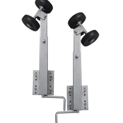 vidaXL Piezas Y Accesorios Para Vehículos-Set de 2 soportes de doble rueda de remolque de barco 59-84 cm
