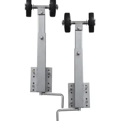 vidaXL Piezas Y Accesorios Para Vehículos-Set de 2 soportes de doble rueda de remolque de barco 59-84 cm