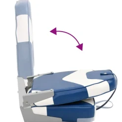 vidaXL Vehículos-Set de asientos plegables para barco 2 uds con respaldo alto