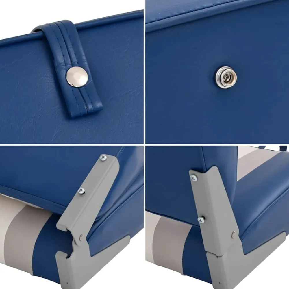 vidaXL Piezas Y Accesorios Para Vehículos-Set de asientos plegables para barco 2 uds con respaldo alto