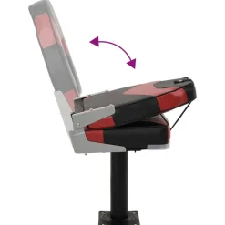 vidaXL Vehículos-Set de asientos plegables para barco 2 uds con respaldo alto