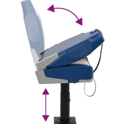 vidaXL Piezas Y Accesorios Para Vehículos-Set de asientos plegables para barco 2 uds con respaldo alto