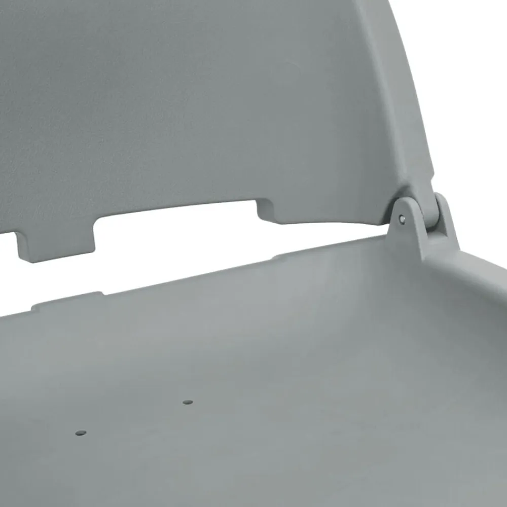 vidaXL Set de asientos plegables para barco 2 uds Gris