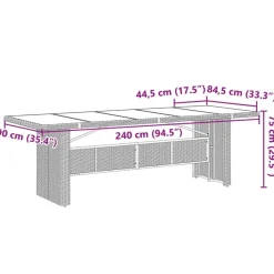 vidaXL Muebles De Jardín-Set de comedor de jardín 7 pzas y cojines ratán sintético negro