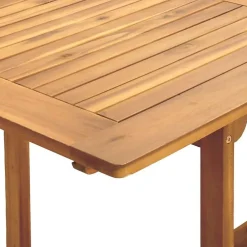 vidaXL Muebles De Jardín-Set de comedor de jardín 7 pzas tela madera maciza azul blanco