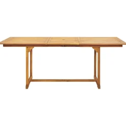 vidaXL Muebles De Jardín-Set de comedor de jardín 7 pzas tela madera maciza azul blanco
