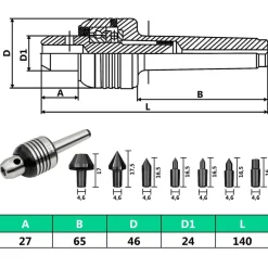 vidaXL Set de contrapuntos rotativos 10 piezas MT2