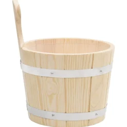 vidaXL Set de cubeta y cucharón para sauna madera maciza de pino Hot