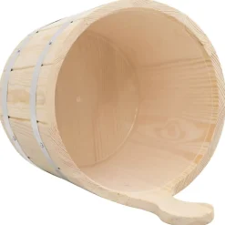 vidaXL Set de cubeta y cucharón para sauna madera maciza de pino Hot