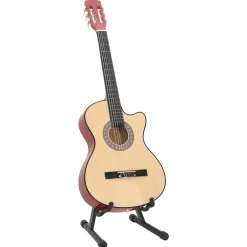vidaXL Set de guitarra acústica 12 piezas con cutaway 6 cuerdas 38" Marr&oacute;n claro Hot