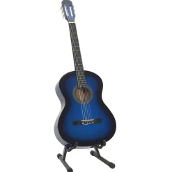 vidaXL Set de guitarra clásica para principiante 12 pzas 4/4 39" Azul Hot