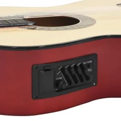 vidaXL Arte Y Ocio-Set de guitarra occidental 12 piezas con ecualizador 6 cuerdas