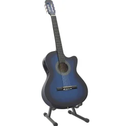 vidaXL Set de guitarra occidental 12 pzas ecualizador y 6 cuerdas Azul Outlet