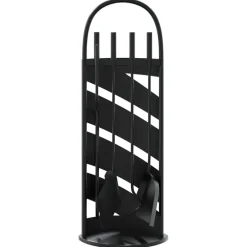 vidaXL Set de herramientas para chimenea 5 pzas acero 23x15x66 cm Sale