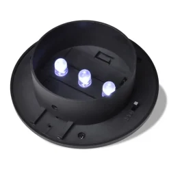vidaXL Iluminación-Set de lámparas solares de exterior para valla 6 piezas