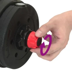 vidaXL Fitness Y Musculación-Set de Mancuernas, Barra y Kettlebell 4 en 1 30kg 30kg