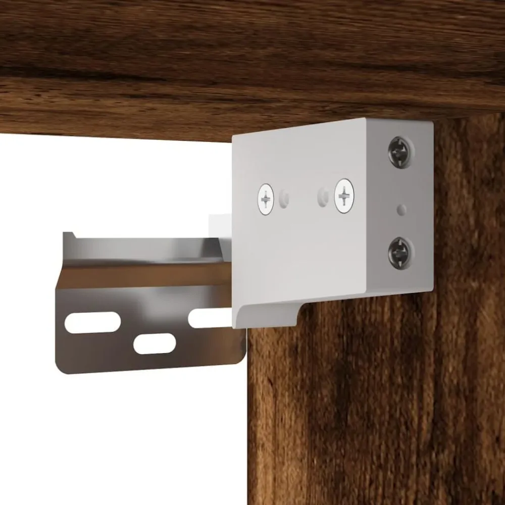 vidaXL Set de muebles baño 3 pzas madera contrachapada Roble ahumado Sale
