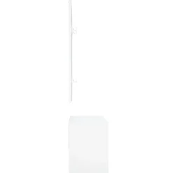 vidaXL Bancos-Set de muebles de recibidor madera contrachapada roble ahumado