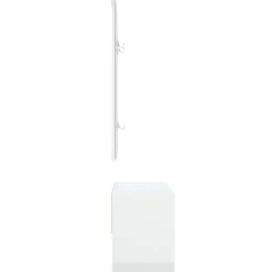 vidaXL Set de muebles de recibidor madera contrachapada blanco brillo Blanco brillante Best