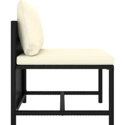 vidaXL Muebles De Jardín-Set de muebles de jardín 6 pzas y cojines ratán sintético