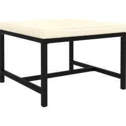 vidaXL Muebles De Jardín-Set de muebles de jardín 6 pzas y cojines ratán sintético