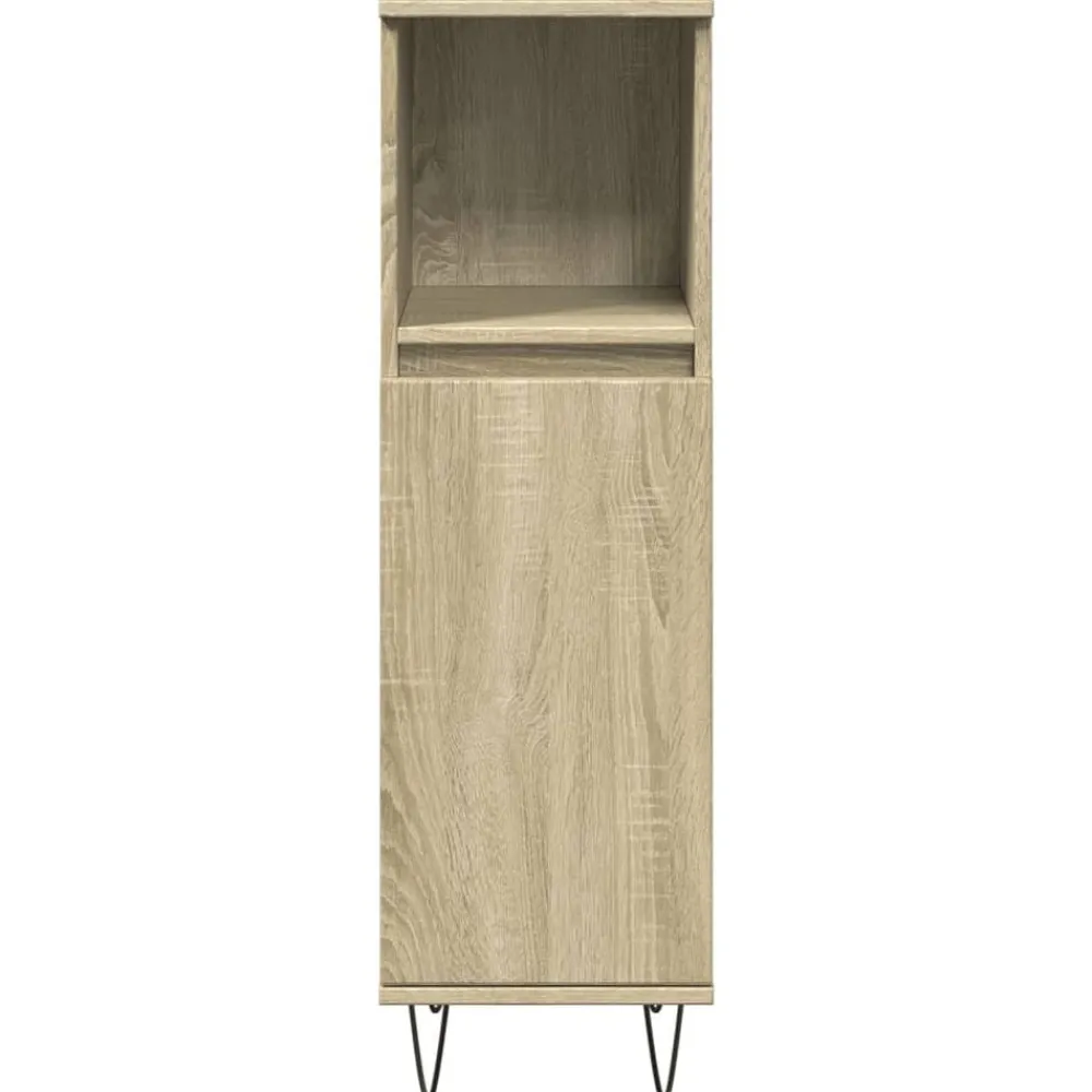 vidaXL Conjuntos De Muebles-Set de muebles de baño 3 pzas madera contrachapada