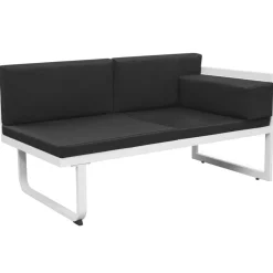 vidaXL Muebles De Jardín-Set de muebles de jardín 5 piezas textilene aluminio negro