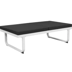 vidaXL Muebles De Jardín-Set de muebles de jardín 5 piezas textilene aluminio negro