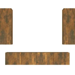vidaXL Muebles Tv-Set de muebles de TV 4 pzas madera contrachapada