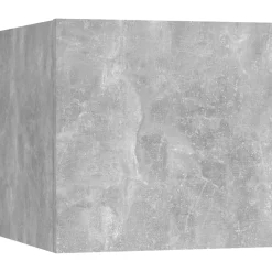 vidaXL Muebles Tv-Set de muebles de salón 4 pzas madera ingeniería gris hormigón