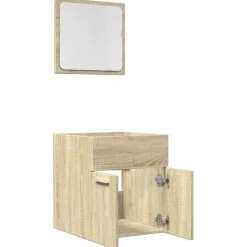vidaXL Conjuntos De Muebles-Set de muebles de baño 2 pzas madera contrachapada