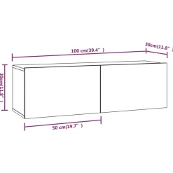 vidaXL Muebles Tv-Set de muebles de TV 6 pzas madera contrachapada