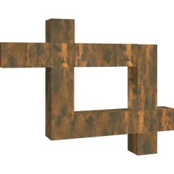 vidaXL Muebles Tv-Set de muebles de TV 10 pzas madera contrachapada
