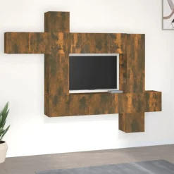 vidaXL Muebles Tv-Set de muebles de TV 10 pzas madera contrachapada