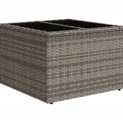 vidaXL Set de muebles de jardín 6 pzas y cojines ratán sintético Gris Online
