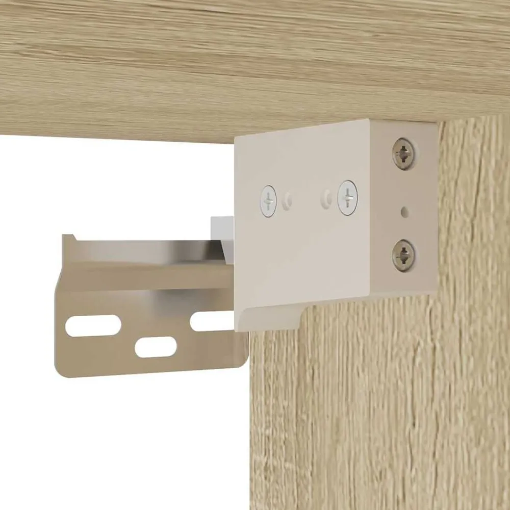 vidaXL Set de muebles de baño 3 pzas madera contrachapada Roble Sonoma Best