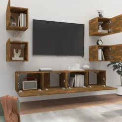 vidaXL Muebles Tv-Set de muebles de TV 6 pzas madera contrachapada