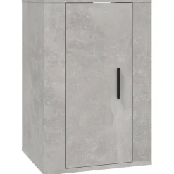 vidaXL Set de muebles de TV 2 pzas madera contrachapada gris hormigón Gris hormig&oacute;n Hot