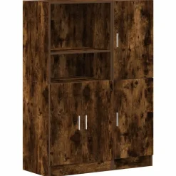 vidaXL Set de muebles de cocina 2 pzas madera ingeniería Roble ahumado Best