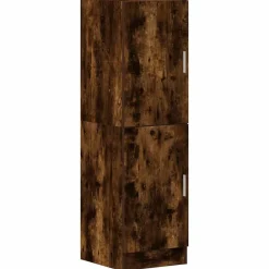 vidaXL Set de muebles de cocina 2 pzas madera ingeniería Roble ahumado Best