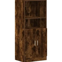 vidaXL Set de muebles de cocina 2 pzas madera ingeniería Roble ahumado Best