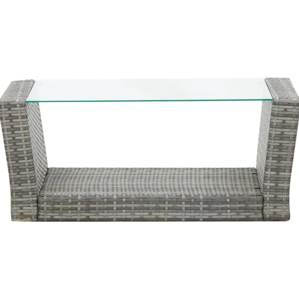 vidaXL Muebles De Jardín-Set de muebles de jardín 4 pzas y cojines ratán sintético