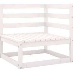 vidaXL Muebles De Jardín-Set de muebles de jardín 2 pzas con cojines madera pino