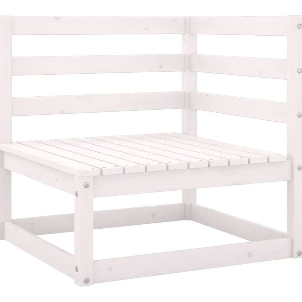 vidaXL Muebles De Jardín-Set de muebles de jardín 2 pzas con cojines madera pino