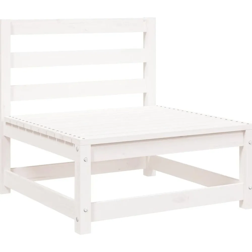vidaXL Muebles De Jardín-Set de muebles de jardín 2 pzas con cojines madera pino