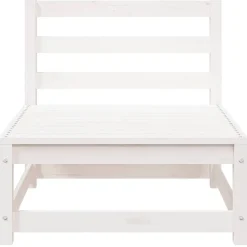 vidaXL Muebles De Jardín-Set de muebles de jardín 2 pzas con cojines madera pino