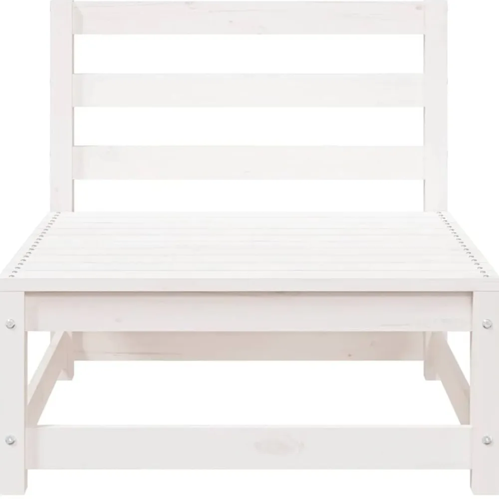 vidaXL Muebles De Jardín-Set de muebles de jardín 2 pzas con cojines madera pino