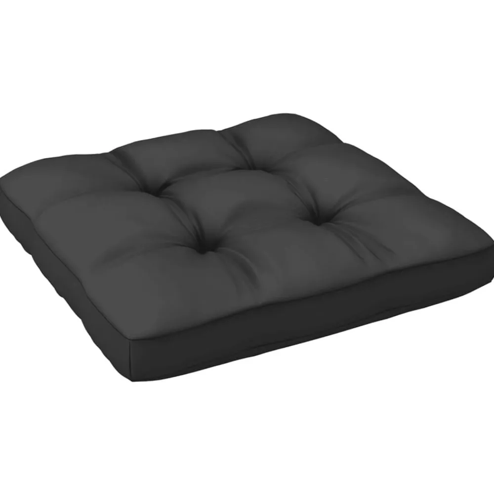 vidaXL Muebles De Jardín-Set de muebles de jardín 2 pzas con cojines madera pino